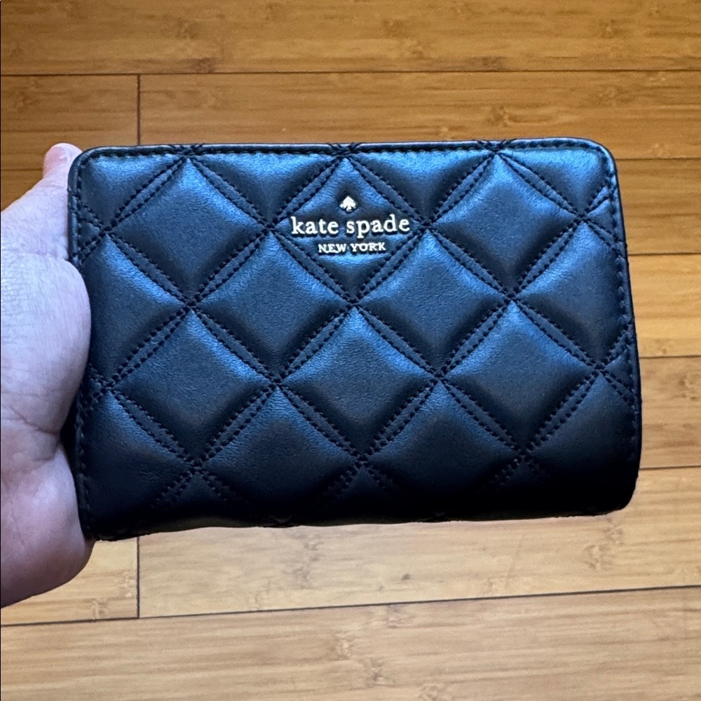 Kate Spade Quilted Black Wallet